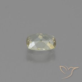 Color-Change Diaspore Gemstone in 6 x 4.6 mm Size for Sale, Color-Change Diaspore Stone in Pale Yellow Color
