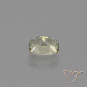 Color-Change Diaspore Gemstone in 5.8 x 4.5 mm Size for Sale, Color-Change Diaspore Stone in Very Light Yellow Color