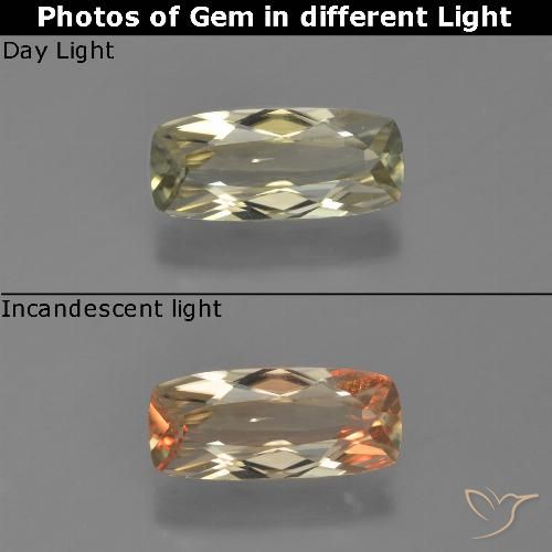 1.01 ct Cushion Cut Color-Change Diaspore, 10 x 4.4 mm From Turkey, Photo A
