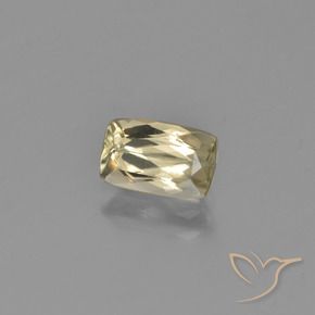 1.38 ct Yellow Color-Change Diaspore Stone, Natural Color-Change Diaspore in Cushion-Cut Shape for Sale