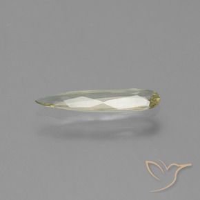 Color-Change Diaspore Gemstone in 12.5 x 3.3 mm Size for Sale, Color-Change Diaspore Stone in Very Light Yellow Color