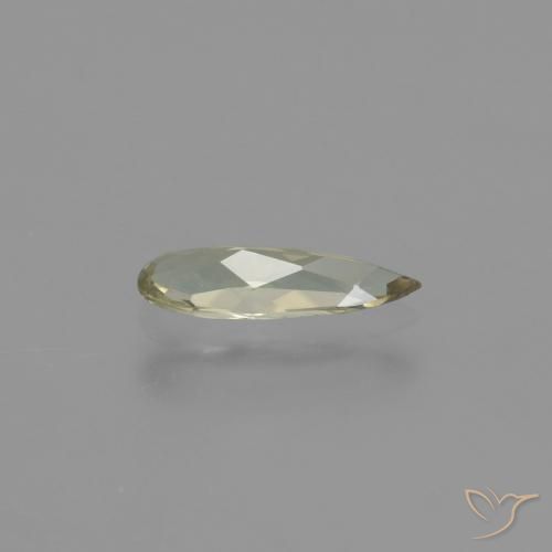 Color-Change Diaspore Gemstone in 10.2 x 3.5 mm Size for Sale, Color-Change Diaspore Stone in Very Light Golden-Yellow Color