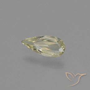 0.63 ct Yellow Color-Change Diaspore Stone, Natural Color-Change Diaspore in Pear Facet Shape for Sale