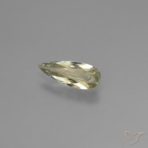 0.97 ct Yellow Color-Change Diaspore Stone, Natural Color-Change Diaspore in Pear Facet Shape for Sale