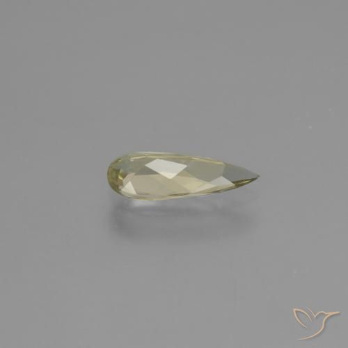 Color-Change Diaspore Gemstone in 11.1 x 4.5 mm Size for Sale, Color-Change Diaspore Stone in Pale Yellow Color