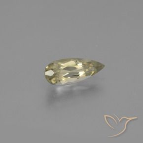1.35 ct Yellow Color-Change Diaspore Stone, Natural Color-Change Diaspore in Pear Facet Shape for Sale