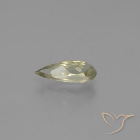 Color-Change Diaspore Gemstone in 11.2 x 4.6 mm Size for Sale, Color-Change Diaspore Stone in Light Yellow Color