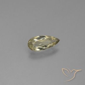 0.90 ct Yellow Color-Change Diaspore Stone, Natural Color-Change Diaspore in Pear Facet Shape for Sale