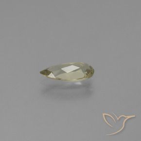 Color-Change Diaspore Gemstone in 9.8 x 4.4 mm Size for Sale, Color-Change Diaspore Stone in Mellow Yellow Color
