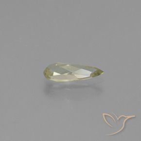 Color-Change Diaspore Gemstone in 10.9 x 4.2 mm Size for Sale, Color-Change Diaspore Stone in Pale Yellow Color