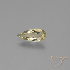 0.99 ct Yellow Color-Change Diaspore Stone, Natural Color-Change Diaspore in Pear Facet Shape for Sale