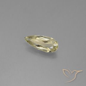 0.77 ct Yellow Color-Change Diaspore Stone, Natural Color-Change Diaspore in Pear Facet Shape for Sale