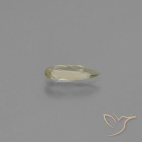 Color-Change Diaspore Gemstone in 10.4 x 4.5 mm Size for Sale, Color-Change Diaspore Stone in Pale Yellow Color