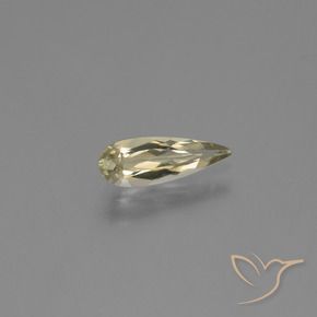 0.83 ct Yellow Color-Change Diaspore Stone, Natural Color-Change Diaspore in Pear Facet Shape for Sale