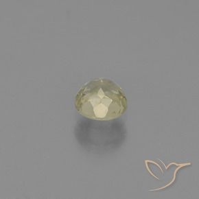 Color-Change Diaspore Gemstone in 5 mm (calibrated) Size for Sale, Color-Change Diaspore Stone in Light Yellow Color
