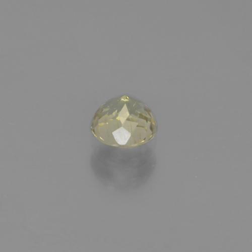 Color-Change Diaspore Gemstone in 5 mm (calibrated) Size for Sale, Color-Change Diaspore Stone in Light Yellow Color