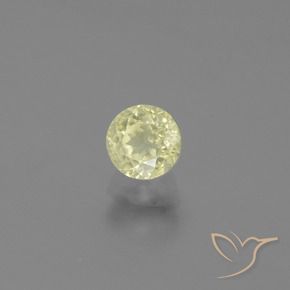 0.66 ct Yellow Color-Change Diaspore Stone, Natural Color-Change Diaspore in Round Facet Shape for Sale