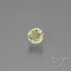 0.54 ct Yellow Color-Change Diaspore Stone, Natural Color-Change Diaspore in Round Facet Shape for Sale