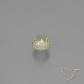 Color-Change Diaspore Gemstone in 4.5 mm (calibrated) Size for Sale, Color-Change Diaspore Stone in Light Yellow Color