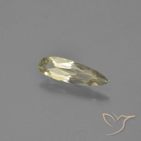 0.76 ct Yellow Color-Change Diaspore Stone, Natural Color-Change Diaspore in Pear Facet Shape for Sale