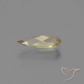 Color-Change Diaspore Gemstone in 9.7 x 3.9 mm Size for Sale, Color-Change Diaspore Stone in Light Yellow Color