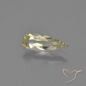 0.68 ct Yellow Color-Change Diaspore Stone, Natural Color-Change Diaspore in Pear Facet Shape for Sale