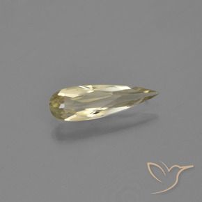 0.75 ct Yellow Color-Change Diaspore Stone, Natural Color-Change Diaspore in Pear Facet Shape for Sale