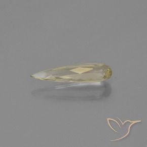 Color-Change Diaspore Gemstone in 12.2 x 3.8 mm Size for Sale, Color-Change Diaspore Stone in Light Yellow Color