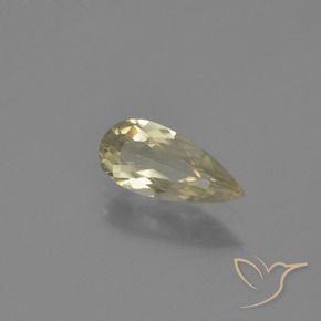 0.71 ct Yellow Color-Change Diaspore Stone, Natural Color-Change Diaspore in Pear Facet Shape for Sale