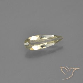 0.69 ct Yellow Color-Change Diaspore Stone, Natural Color-Change Diaspore in Pear Facet Shape for Sale