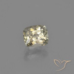 0.99 ct Yellow Color-Change Diaspore Stone, Natural Color-Change Diaspore in Cushion-Cut Shape for Sale