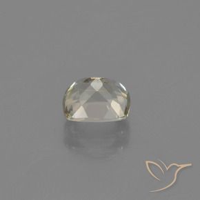 Color-Change Diaspore Gemstone in 6.2 x 5.3 mm Size for Sale, Color-Change Diaspore Stone in Very Light Yellow Color