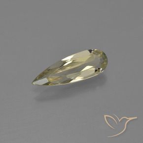 0.99 ct Yellow Color-Change Diaspore Stone, Natural Color-Change Diaspore in Pear Facet Shape for Sale