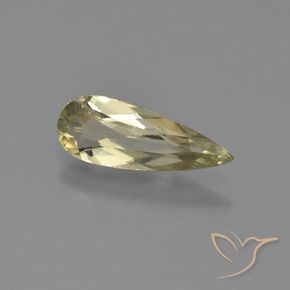 0.93 ct Yellow Color-Change Diaspore Stone, Natural Color-Change Diaspore in Pear Facet Shape for Sale