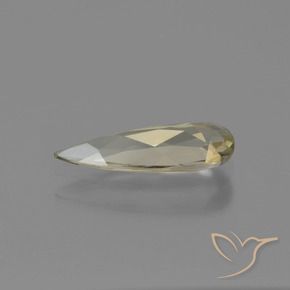Color-Change Diaspore Gemstone in 11.6 x 4.4 mm Size for Sale, Color-Change Diaspore Stone in Very Light Yellow Color