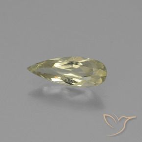 0.72 ct Yellow Color-Change Diaspore Stone, Natural Color-Change Diaspore in Pear Facet Shape for Sale