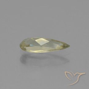 Color-Change Diaspore Gemstone in 9.8 x 3.7 mm Size for Sale, Color-Change Diaspore Stone in Very Light Yellow Color