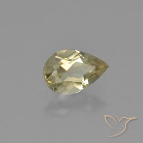 0.75 ct Yellow Color-Change Diaspore Stone, Natural Color-Change Diaspore in Pear Facet Shape for Sale