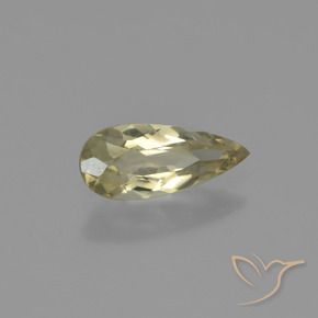 0.65 ct Yellow Color-Change Diaspore Stone, Natural Color-Change Diaspore in Pear Facet Shape for Sale
