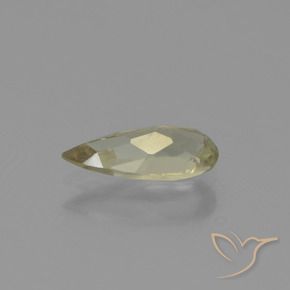Color-Change Diaspore Gemstone in 9 x 4 mm Size for Sale, Color-Change Diaspore Stone in Light Yellow Color