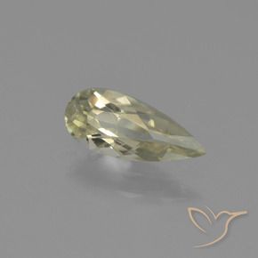 0.79 ct Yellow Color-Change Diaspore Stone, Natural Color-Change Diaspore in Pear Facet Shape for Sale