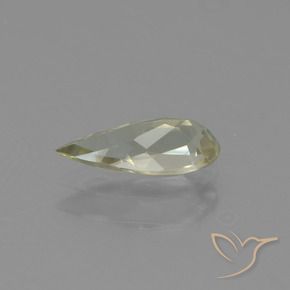 Color-Change Diaspore Gemstone in 9.5 x 4.1 mm Size for Sale, Color-Change Diaspore Stone in Light Yellow Color