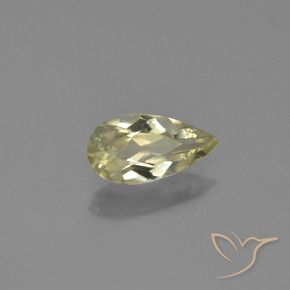 0.69 ct Yellow Color-Change Diaspore Stone, Natural Color-Change Diaspore in Pear Facet Shape for Sale
