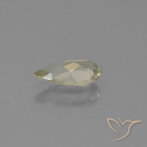 Color-Change Diaspore Gemstone in 8.5 x 4.4 mm Size for Sale, Color-Change Diaspore Stone in Pale Yellow Color