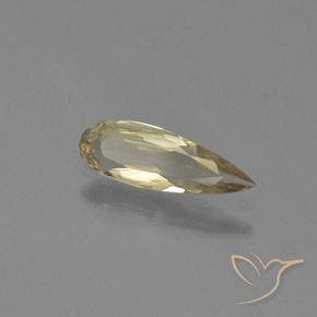 0.62 ct Yellow Color-Change Diaspore Stone, Natural Color-Change Diaspore in Pear Facet Shape for Sale