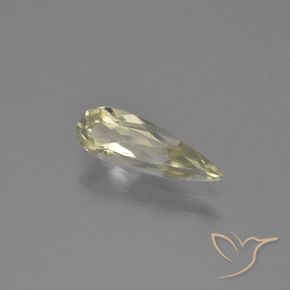 0.97 ct Yellow Color-Change Diaspore Stone, Natural Color-Change Diaspore in Pear Facet Shape for Sale