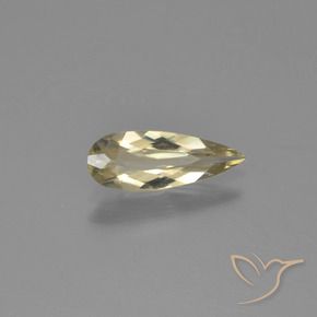 0.82 ct Yellow Color-Change Diaspore Stone, Natural Color-Change Diaspore in Pear Facet Shape for Sale