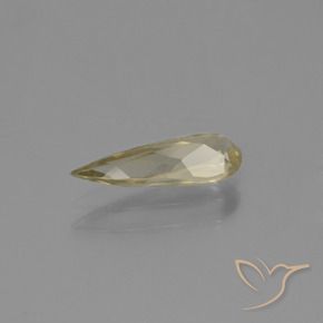 Color-Change Diaspore Gemstone in 11.9 x 4.1 mm Size for Sale, Color-Change Diaspore Stone in Earthy Yellow Color