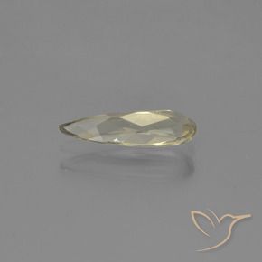 Color-Change Diaspore Gemstone in 11.5 x 3.9 mm Size for Sale, Color-Change Diaspore Stone in Very Light Golden-Yellow Color