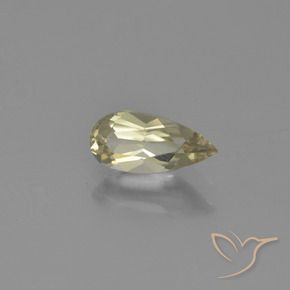 0.86 ct Yellow Color-Change Diaspore Stone, Natural Color-Change Diaspore in Pear Facet Shape for Sale